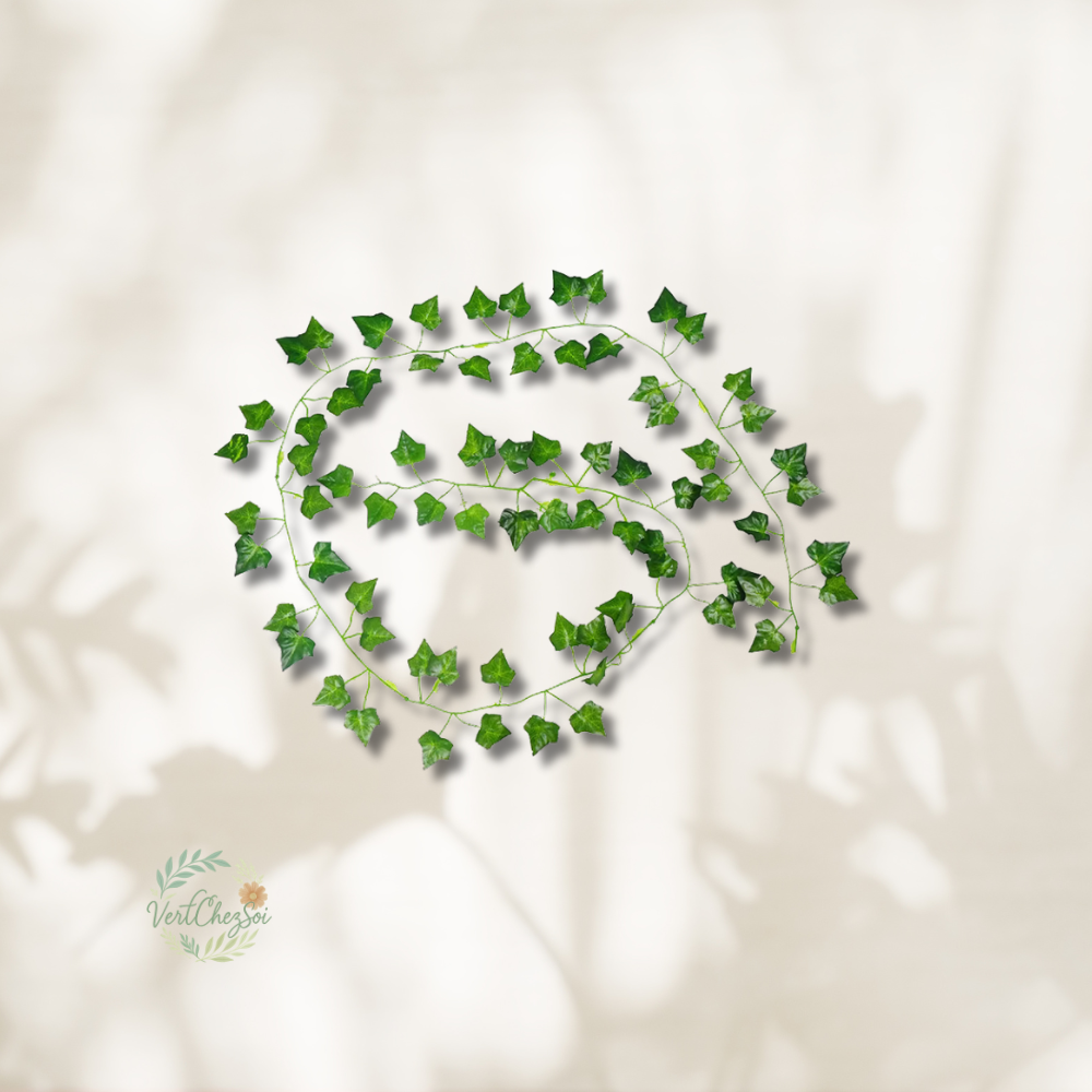 Guirlande de feuille artificiel verte