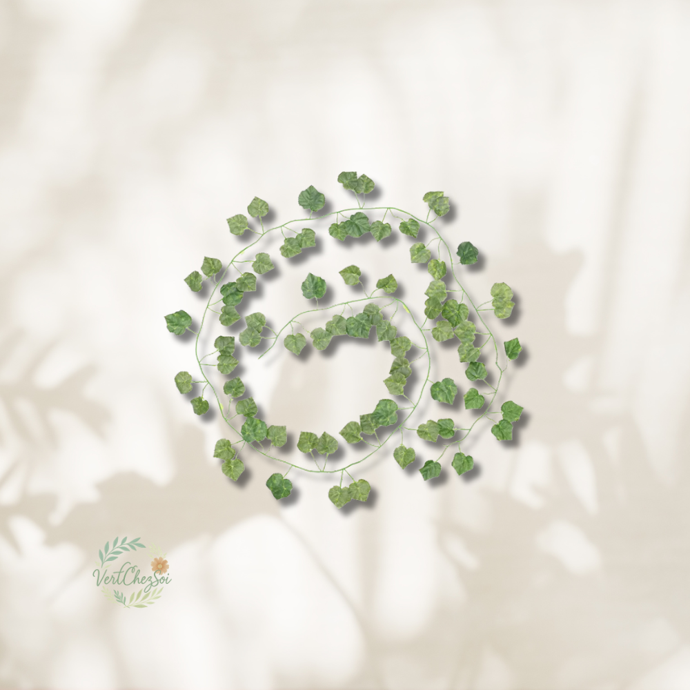 Guirlande de feuilles verte artificielle 