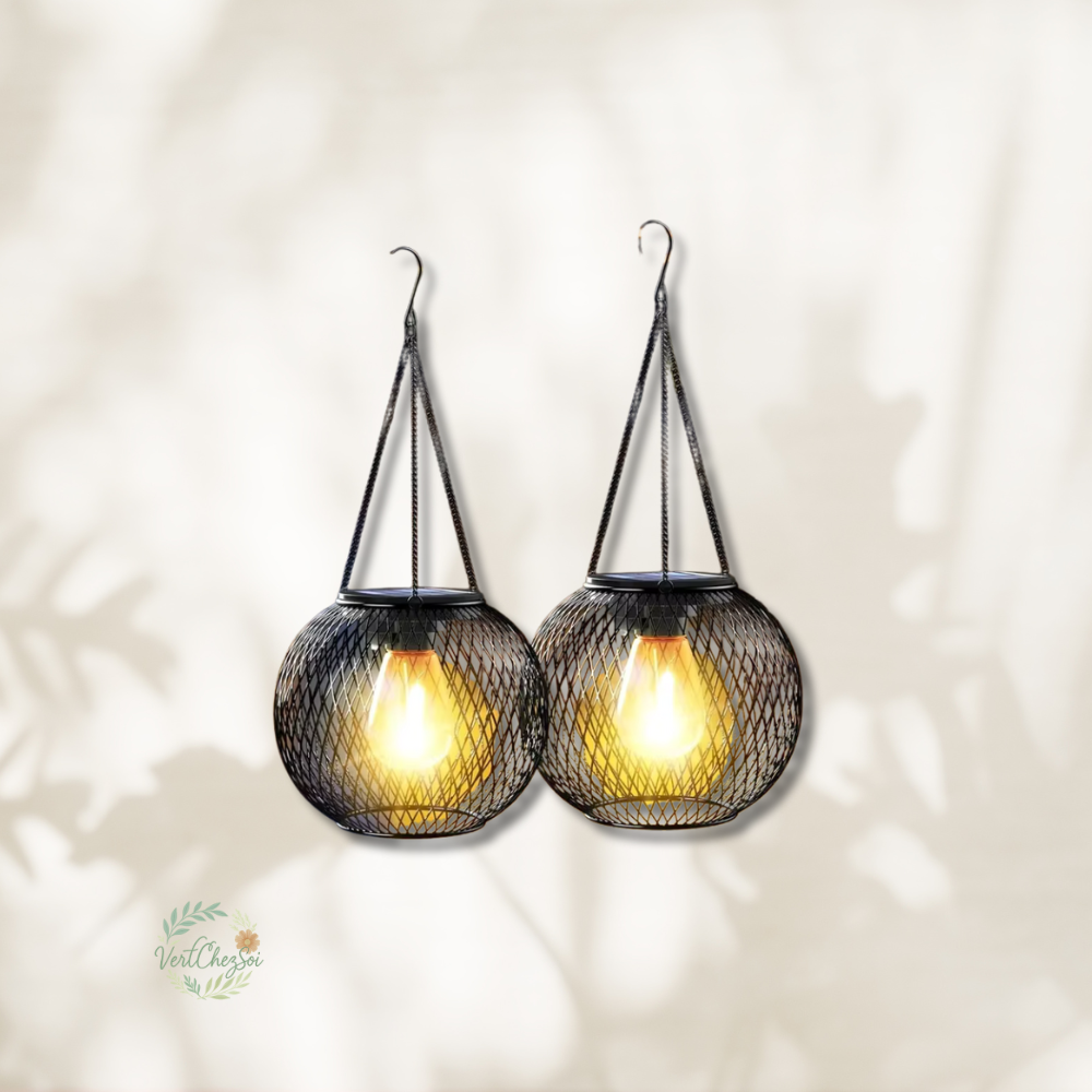 Lanterne solaire suspendue déco moderne