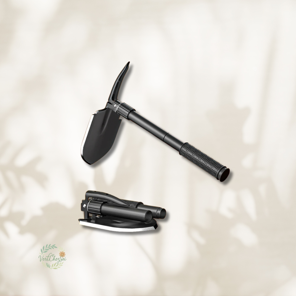 Pelle 3 en 1 - Pioche, Pelle, Houe