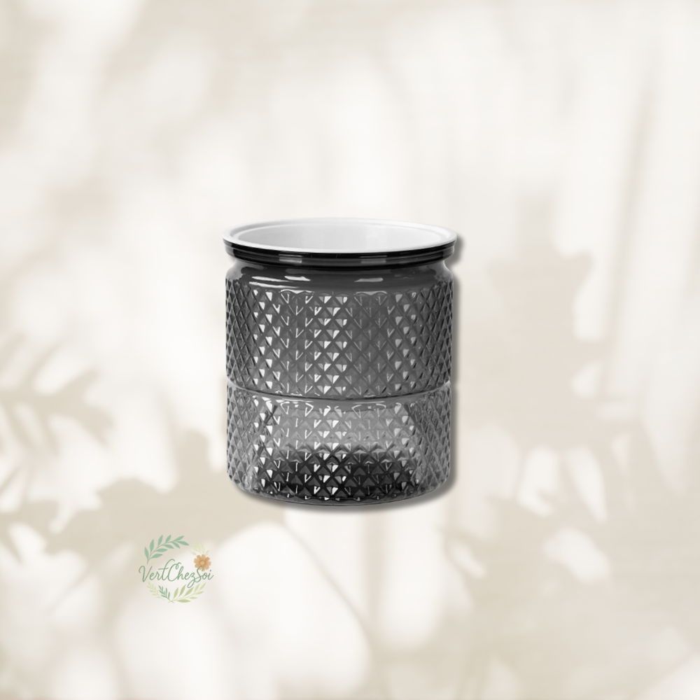 Pot autoarrosant design  transparent petit