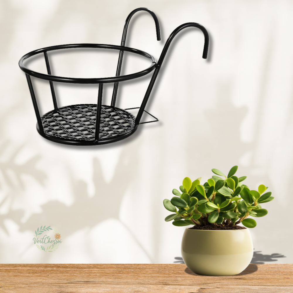 Pot suspendu rond métal