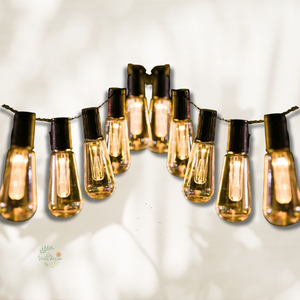 Guirlande ampoule Edison extérieur 